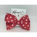 Red Polka Dots Bow - 5 inch